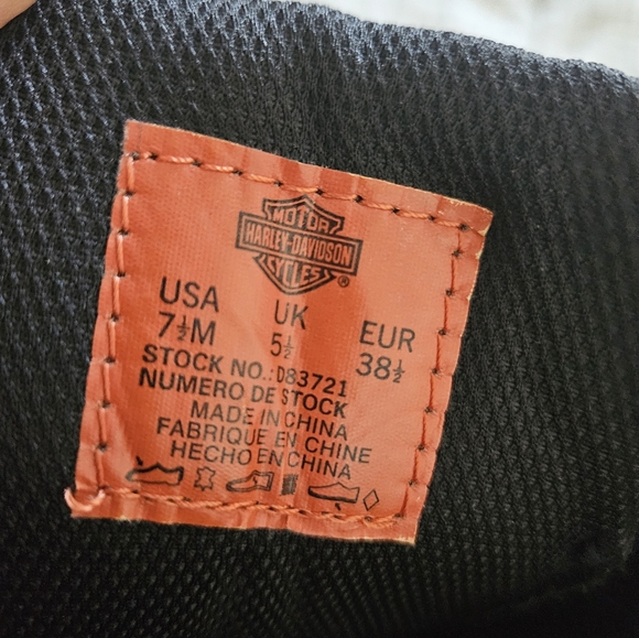 7.5 Harley Davison womens riding boot - Picture 2 of 4